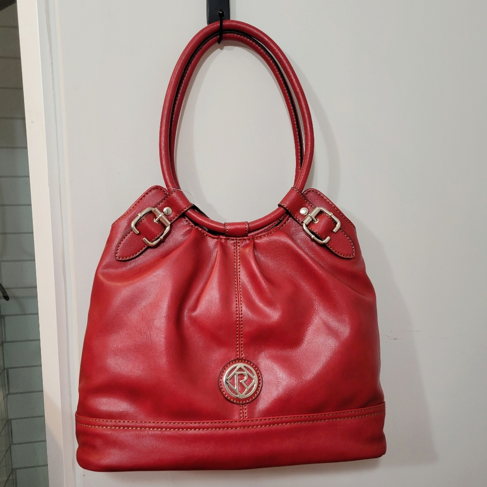 NWT RELIC Red Shoulder Bag - Vegan Leather - Round Handles